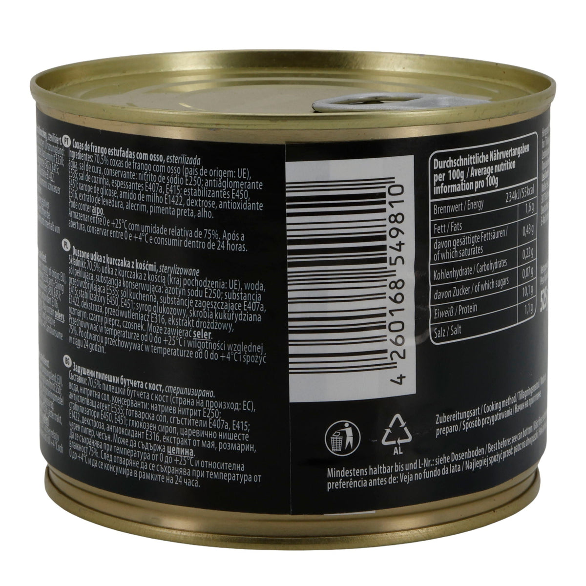 Leis Eingelegte Hähnchenschenkel | Fertiggericht mit Knochen | 525 g LEIS