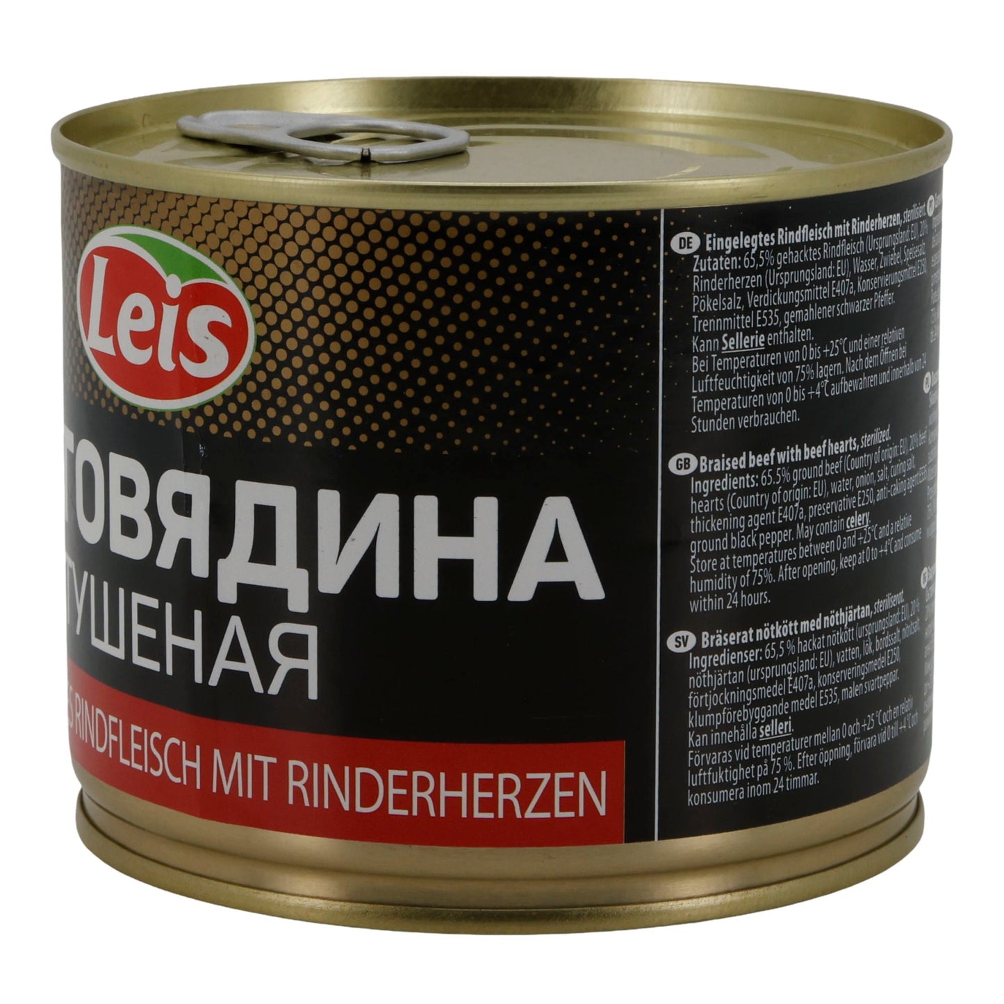 Leis Eingelegtes Rindfleisch mit Rinderherzen | 85 % Fleischanteil | 525 g LEIS