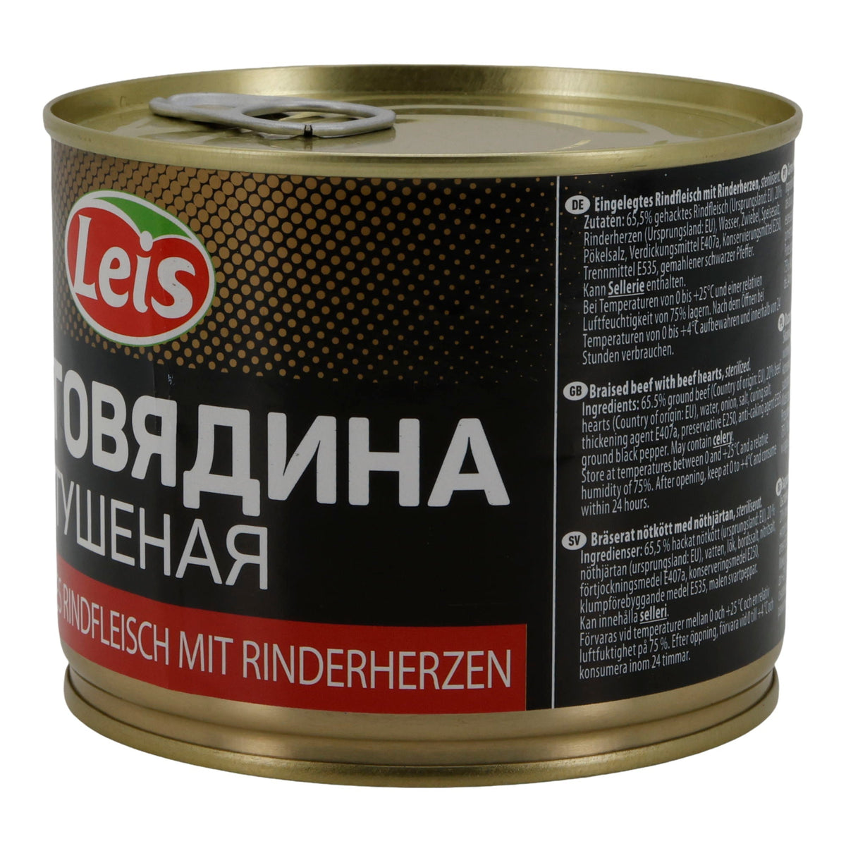 Leis Eingelegtes Rindfleisch mit Rinderherzen | 85 % Fleischanteil | 525 g LEIS