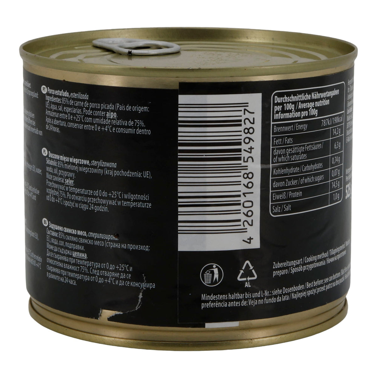 Leis Eingelegtes Schweinefleisch | 85 % Fleischanteil | 525 g LEIS