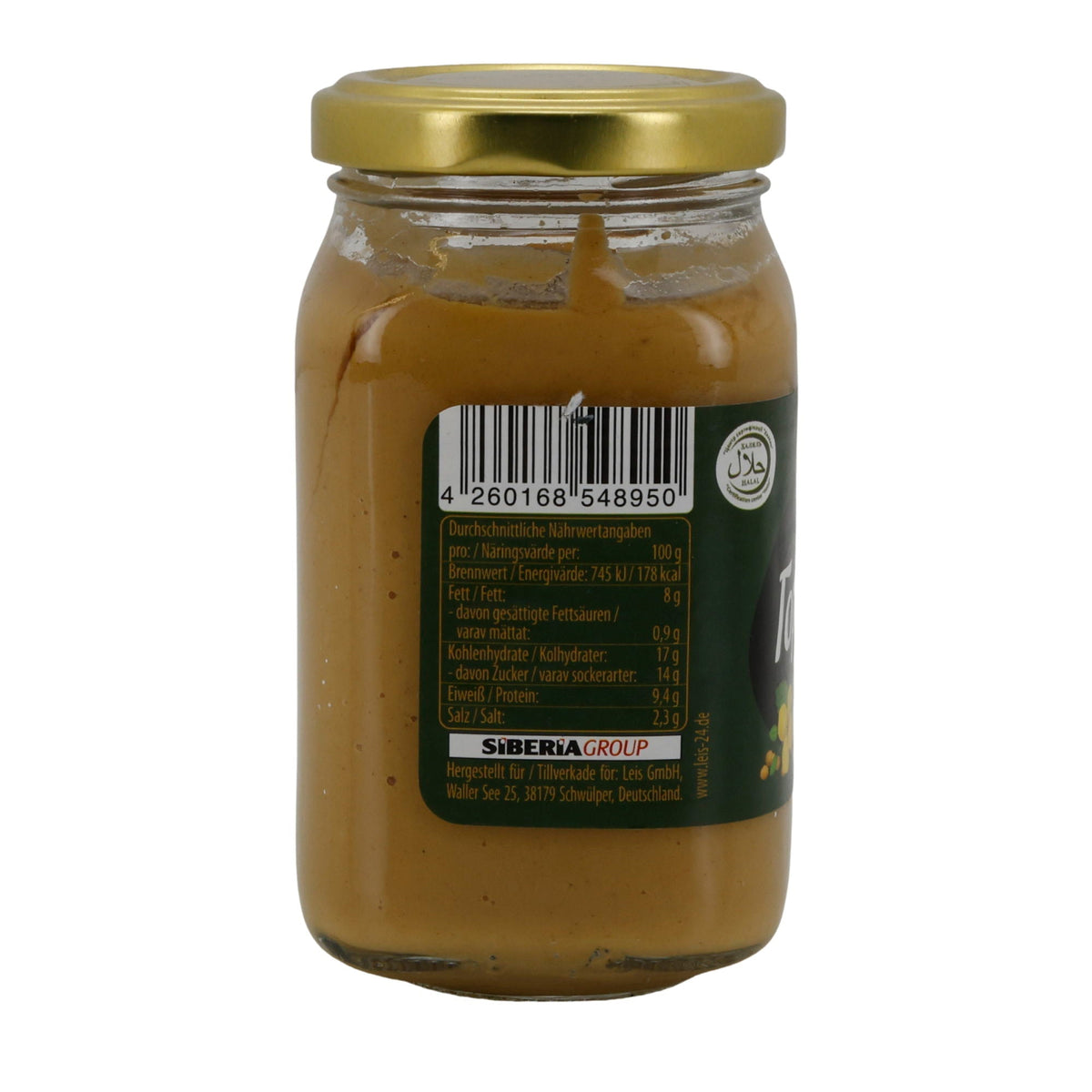 Leis Senf scharf | kräftiger Tafelsenf mit Gewürzen | 210 g Glas LEIS