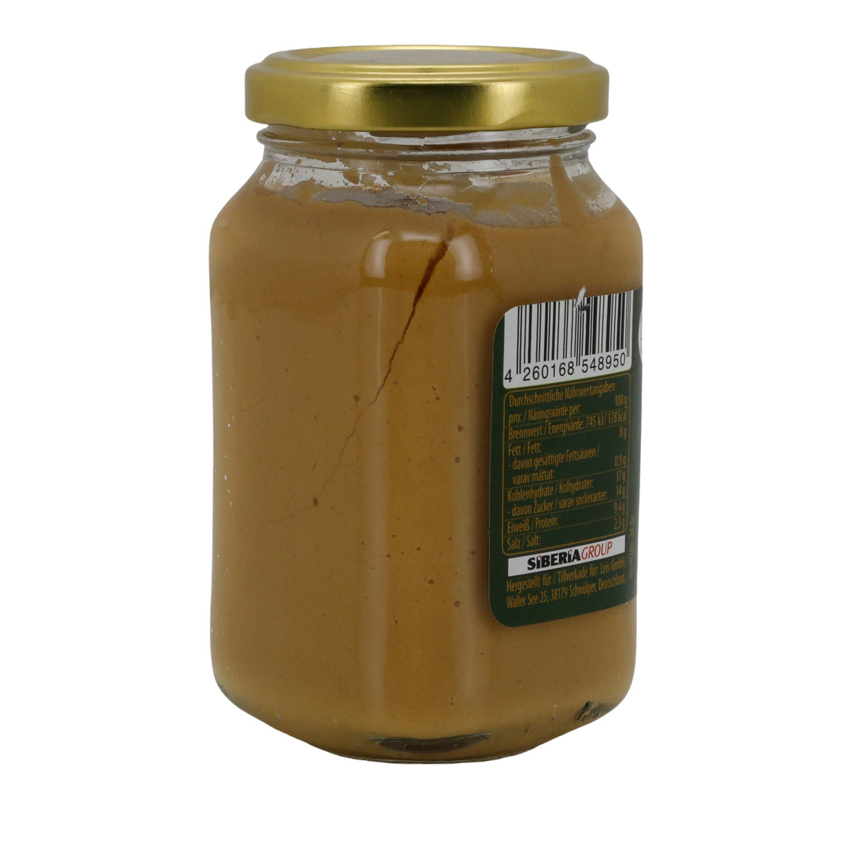 Leis Senf scharf | kräftiger Tafelsenf mit Gewürzen | 210 g Glas LEIS