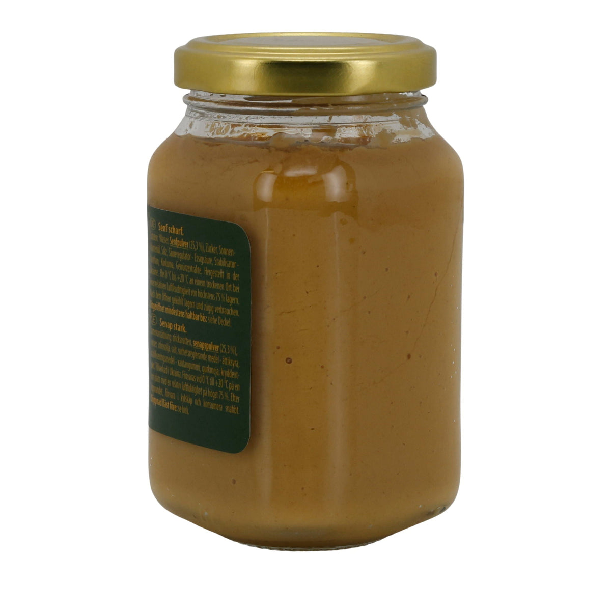 Leis Senf scharf | kräftiger Tafelsenf mit Gewürzen | 210 g Glas LEIS