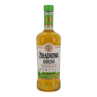 Likör | Żołądkowa Gorzka Lime & Mint | 500 ml | 28 % Vol. | Kräuterlikör mit Limette & Minze PL