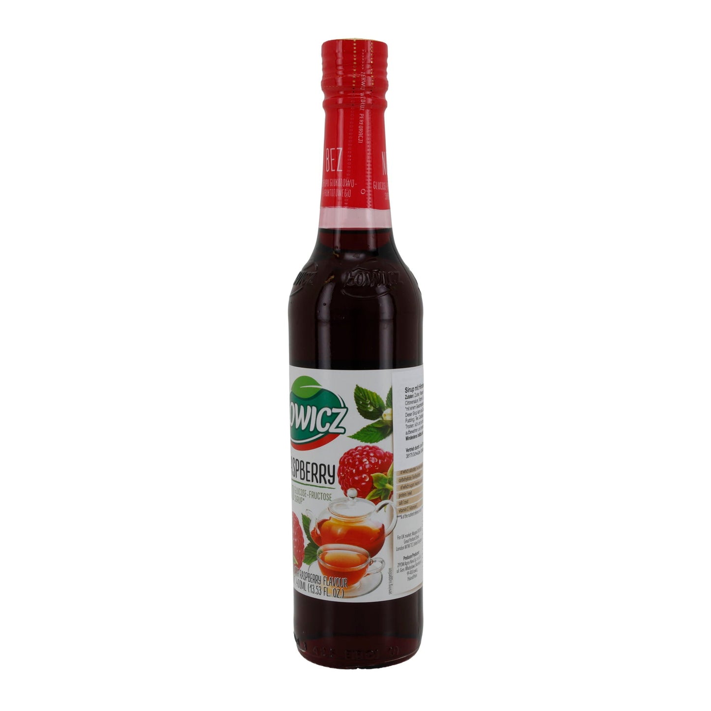 Łowicz | Himbeersirup | ohne Glukose-Fruktose-Sirup | 400 ml