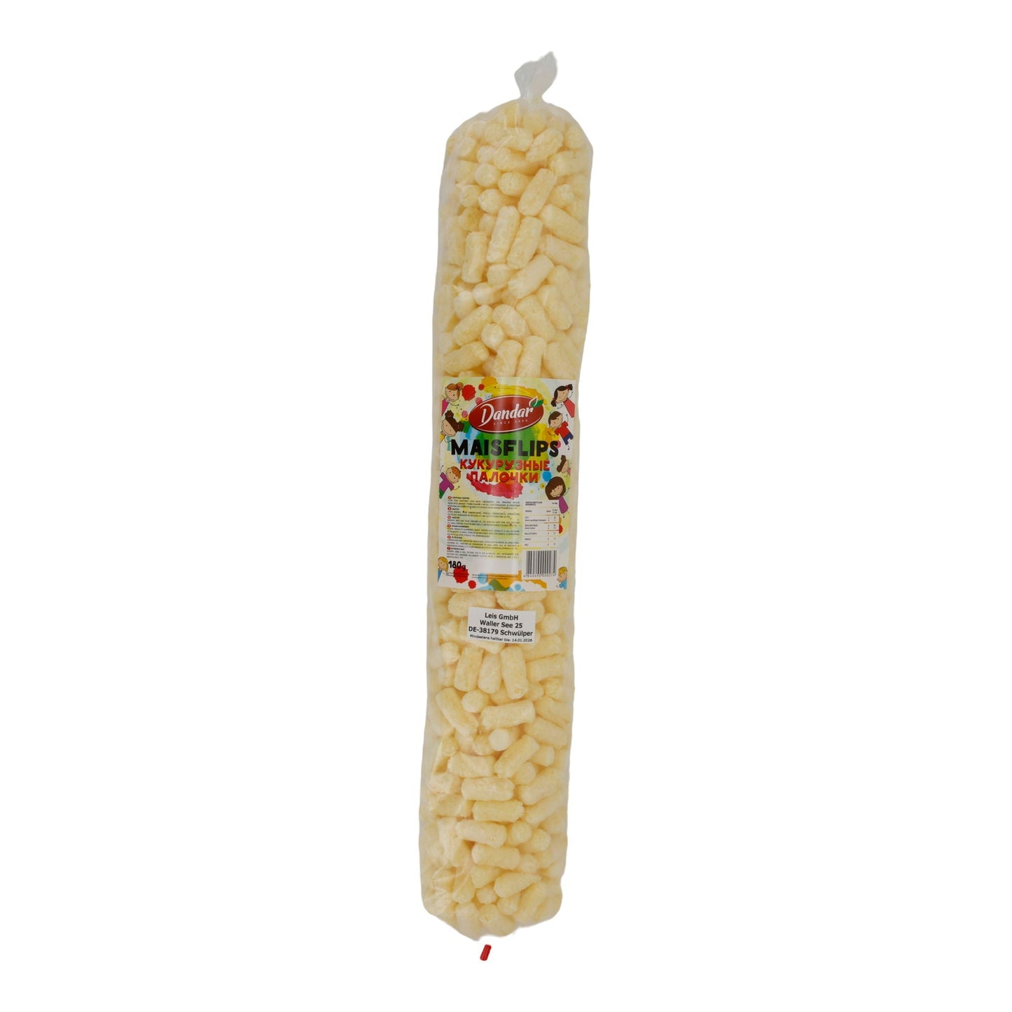 Maisflips Dandar | Knuspriger Maissnack | Kinderfreundlich | 140 g Konfetka