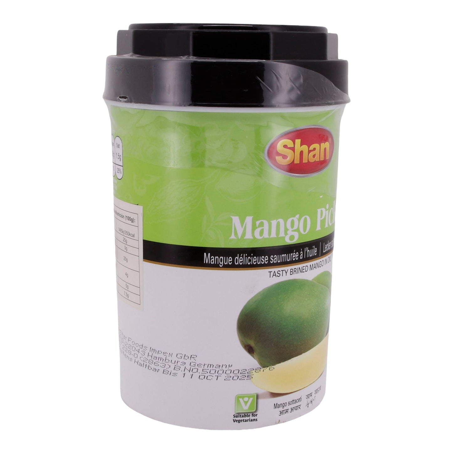 Mango Pickle Shan | Ingelegde Mango | In Olie, geschikt voor vegetariërs | 1 kg