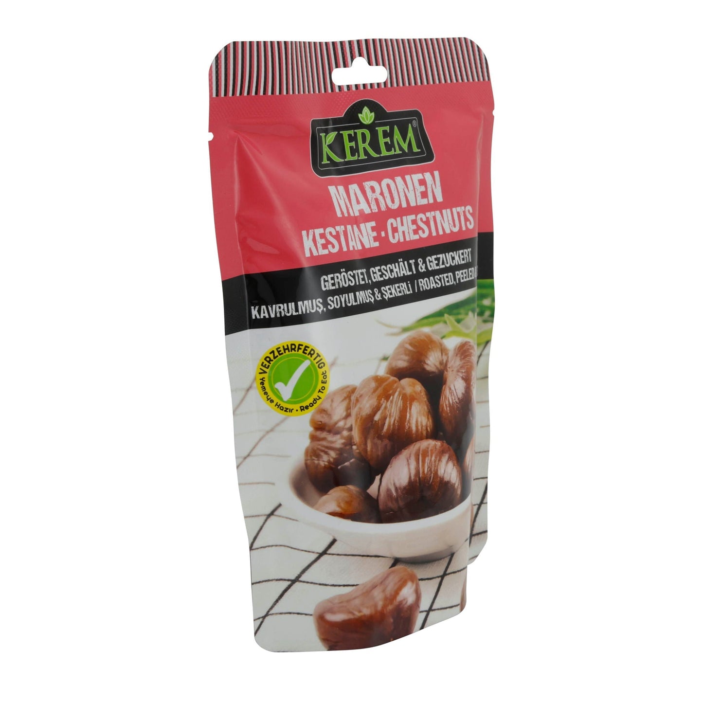 Maronen Kerem | Kastanien | Geröstet, geschält & gezuckert | 125g KEREM
