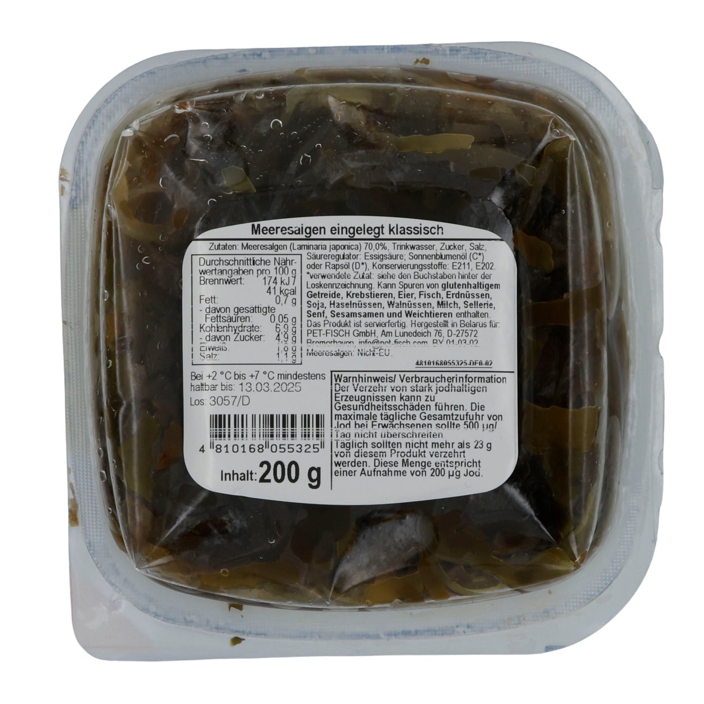 Meeresalgen Santa Bremor Klassisch | Meeresalgen | Eingelegte Algenspezialität | 200 g SANTA BREMOR