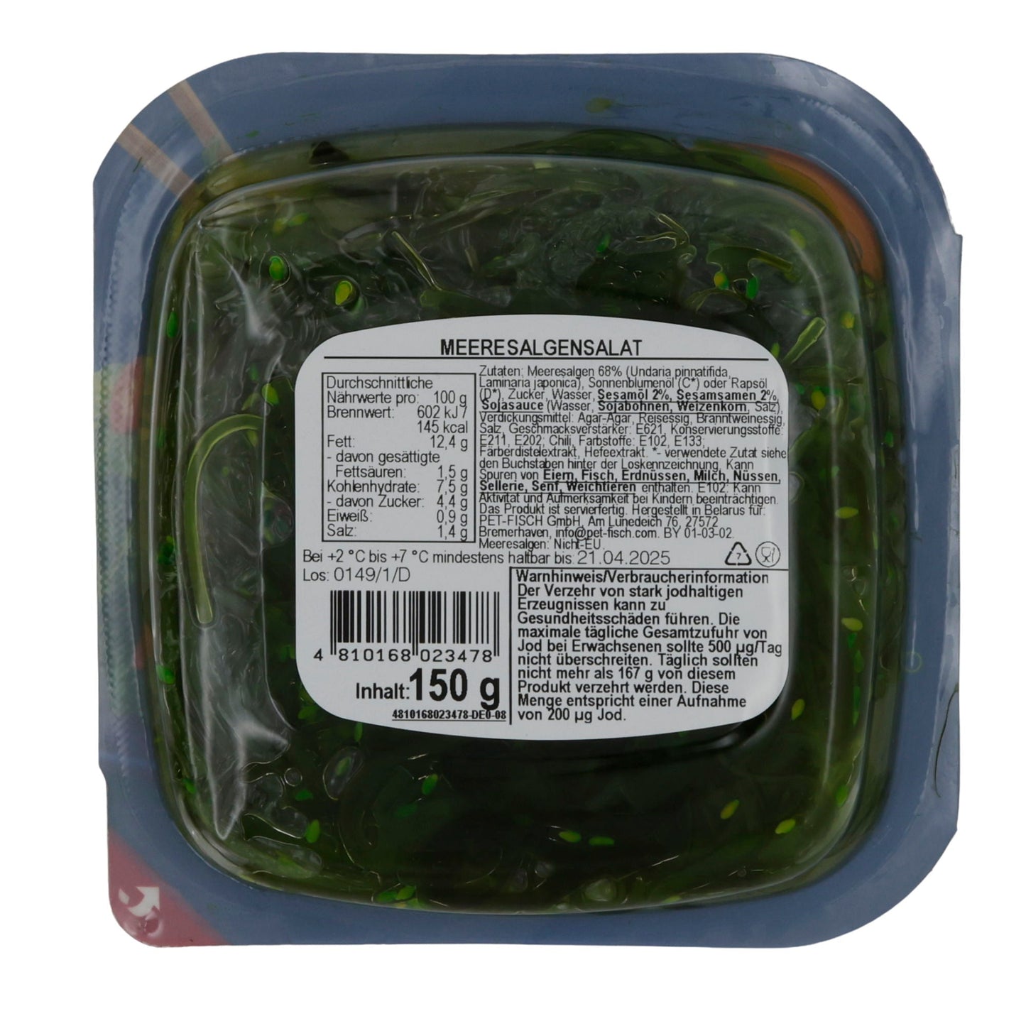 Meeresalgensalat Santa Bremor Chuka | Meeresalgensalat | Würzige asiatische Algenspezialität | 150 g SANTA BREMOR