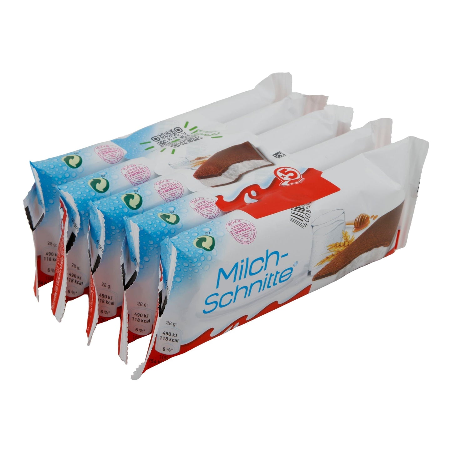 Milch-Schnitte® | Milch-Snack | Mit Honig & Biskuit | 5er-Pack (5×28 g = 140 g) FERRERO
