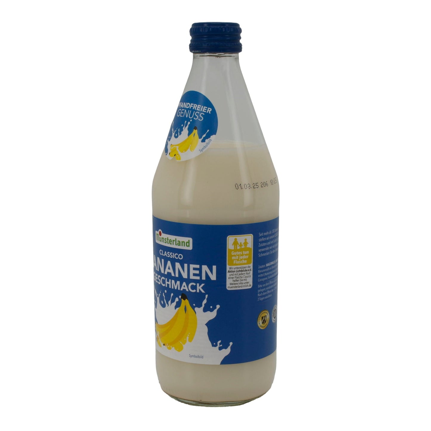 Milchmischgetränk Münsterland Classico Bananen Geschmack | Cremig | Mit Bananengeschmack | 500 ml MUENSTERLAND