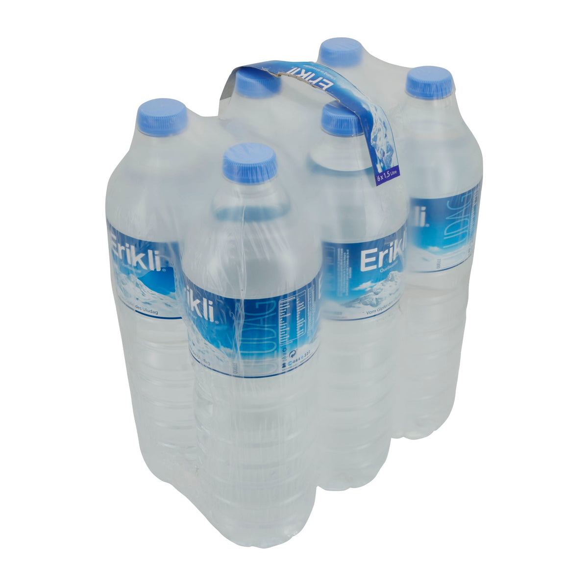 Mineralwasser Erikli | Quellwasser | Natürlich, aus Uludağ Gipfeln | 6 x 1,5 L ERIKLI