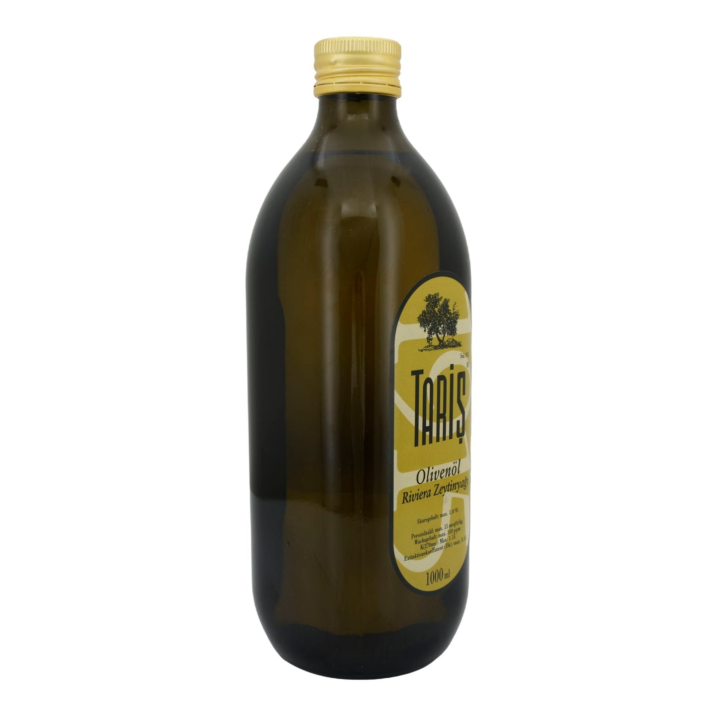 Huile d'olive Taris | Riviera Zeytinyağı | Qualité premium de Turquie | 1000 ml