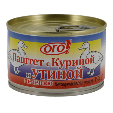 Pastete | OGO! Brotaufstrich mit Hühner- & Entenleber | 150 g | herzhaft & streichfähig OGO!