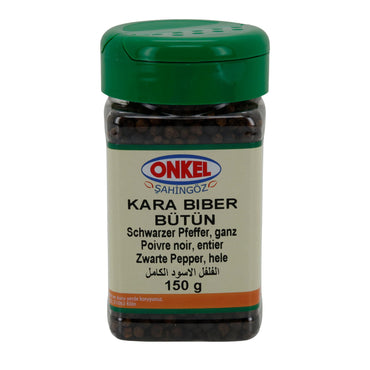 Pfeffer Onkel Kara Biber Bütün | Pfeffer | Schwarzer Pfeffer ganz | 150 g ONKEL GEWUERZE