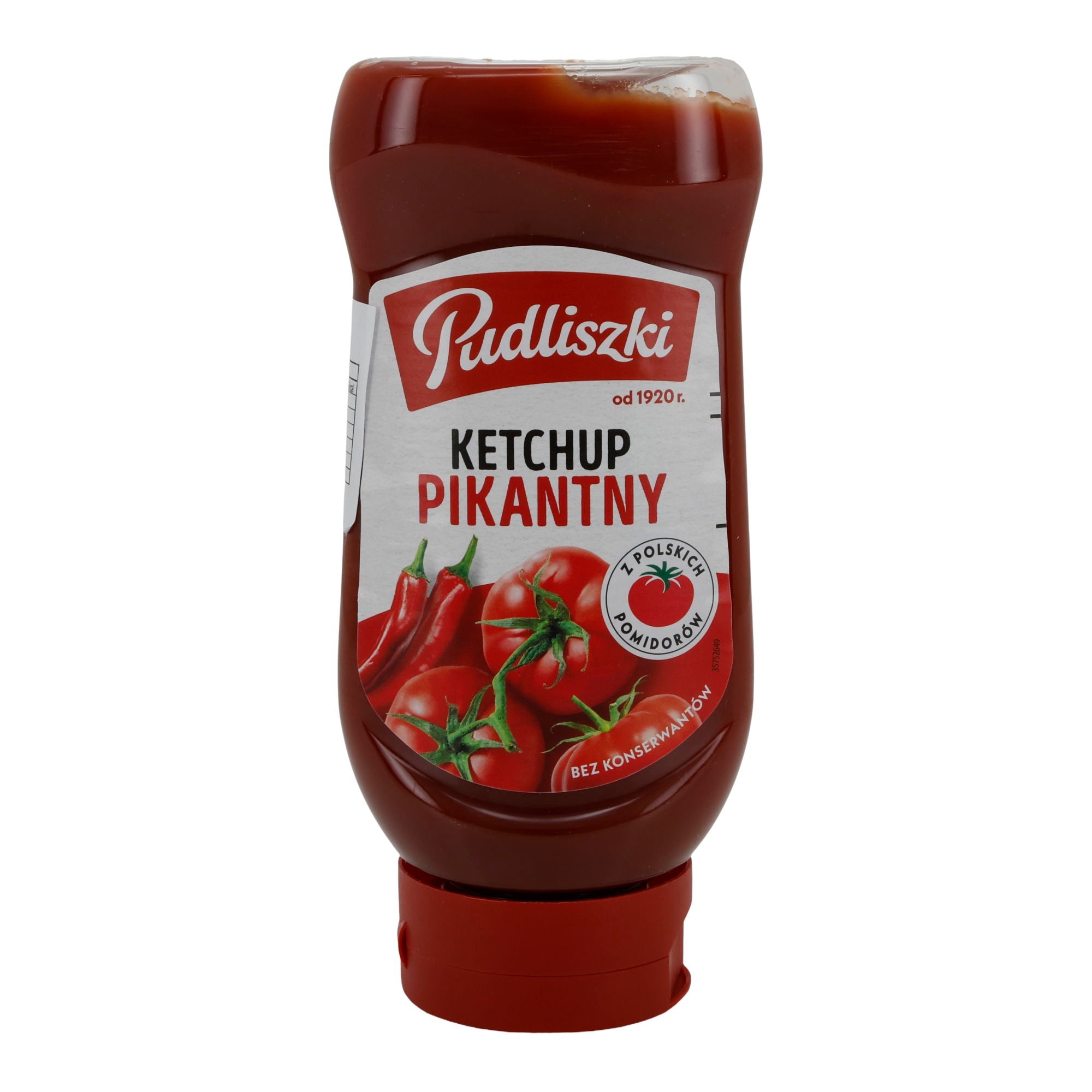 Pudliszki Ketchup Pikantny | Scharfer Tomatenketchup mit Cayennepfeffer | 480 g - Taste Your World