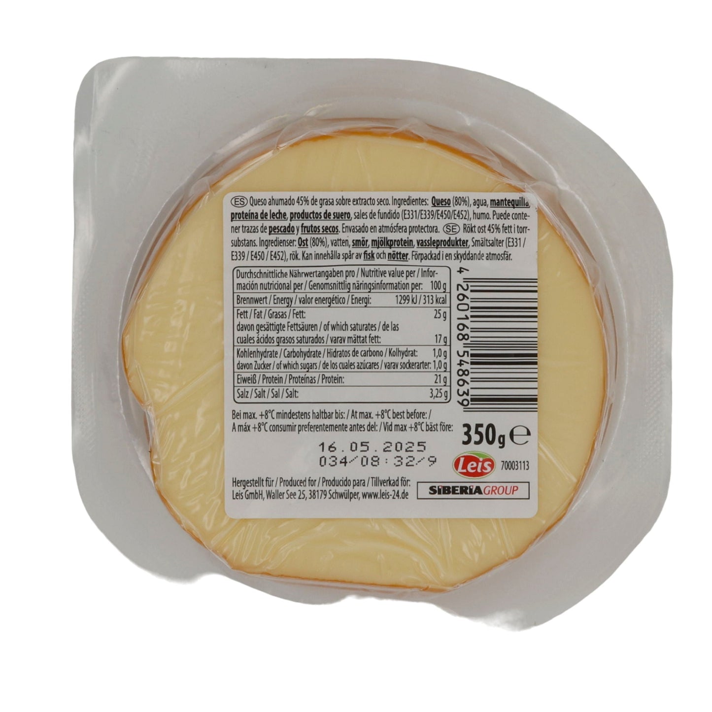 Räucherkäse Rodnaya Derevnya | Schmelzkäse | Aromatisch | 350 g RODNAJA DEREWNJA