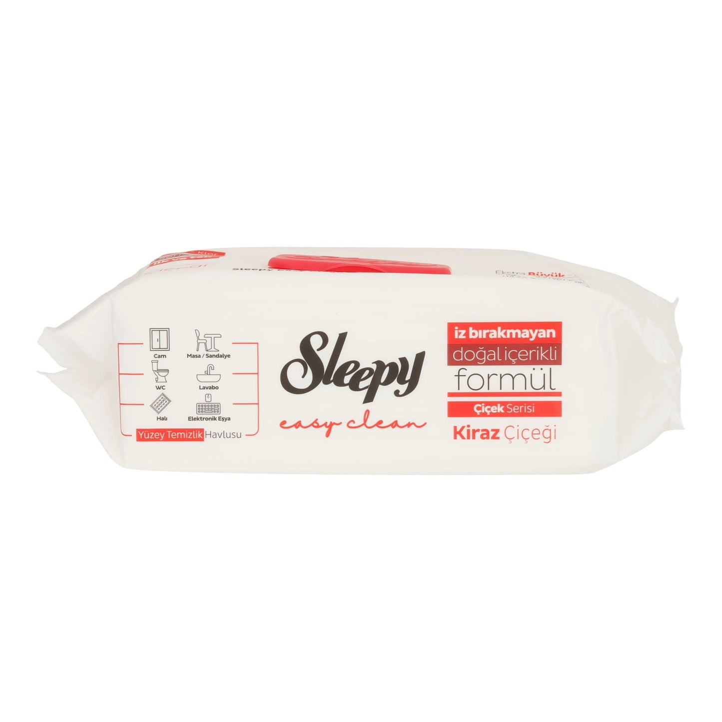 Reinigungstücher Sleepy Easy Clean | Feuchttücher Rot für Oberflächen | 100 Stück