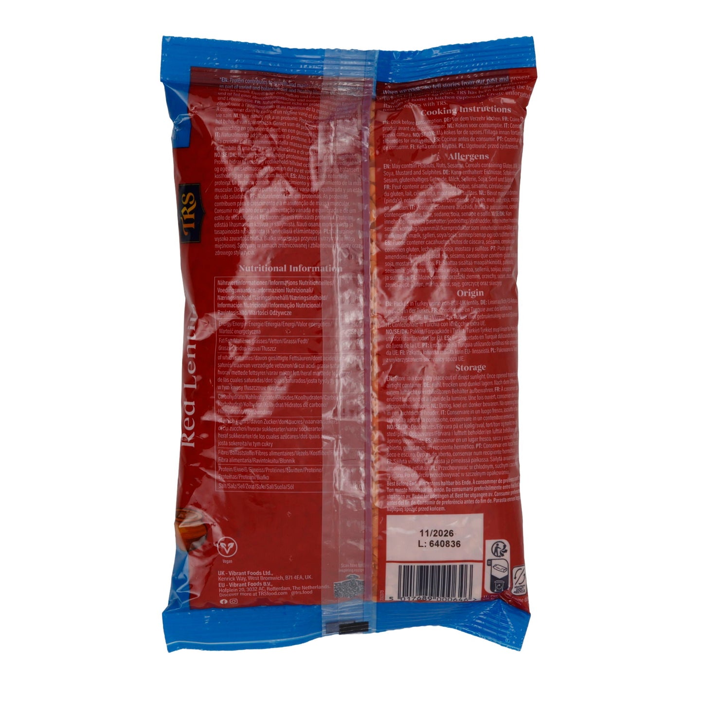 Red Lentils TRS Red Lentils | Pulses | 500 g
