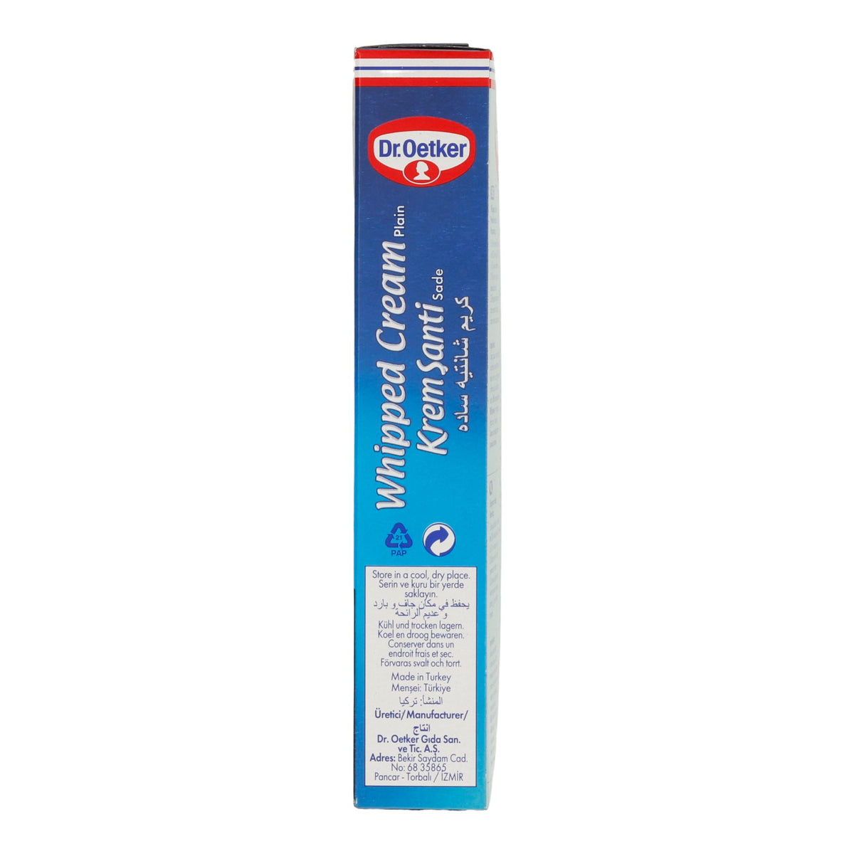 Sahne Dr. Oetker | Whipped Cream Plain (Krem Şanti) | vielseitige Sahne für Desserts und Kuchen | 2 x 72 g - Taste Your World