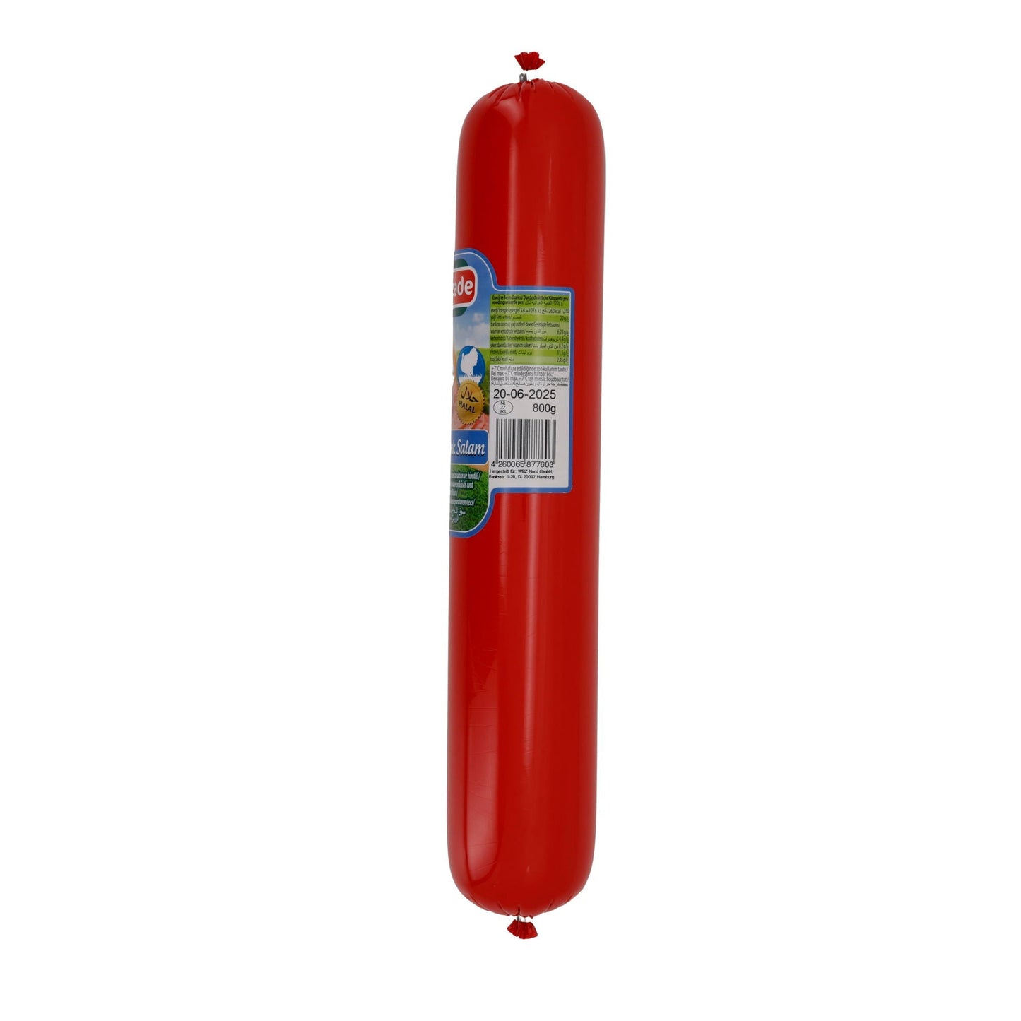 Salam Efezade Hindili Tavuk Salam | Halal | Geflügelsalami aus Pute & Hähnchen | 800 g Rolle EFEZADE