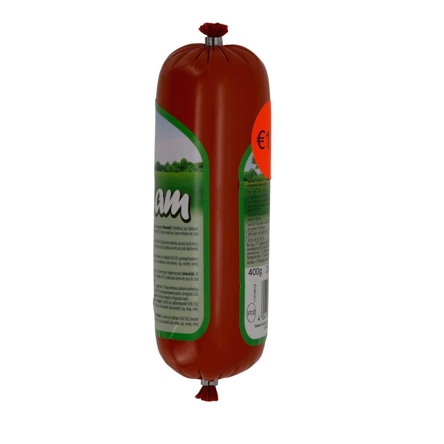 Salami Selam | Sade Salam | Mild, Halal-Geflügelsalami, ohne Schärfe | 400 g SELAM
