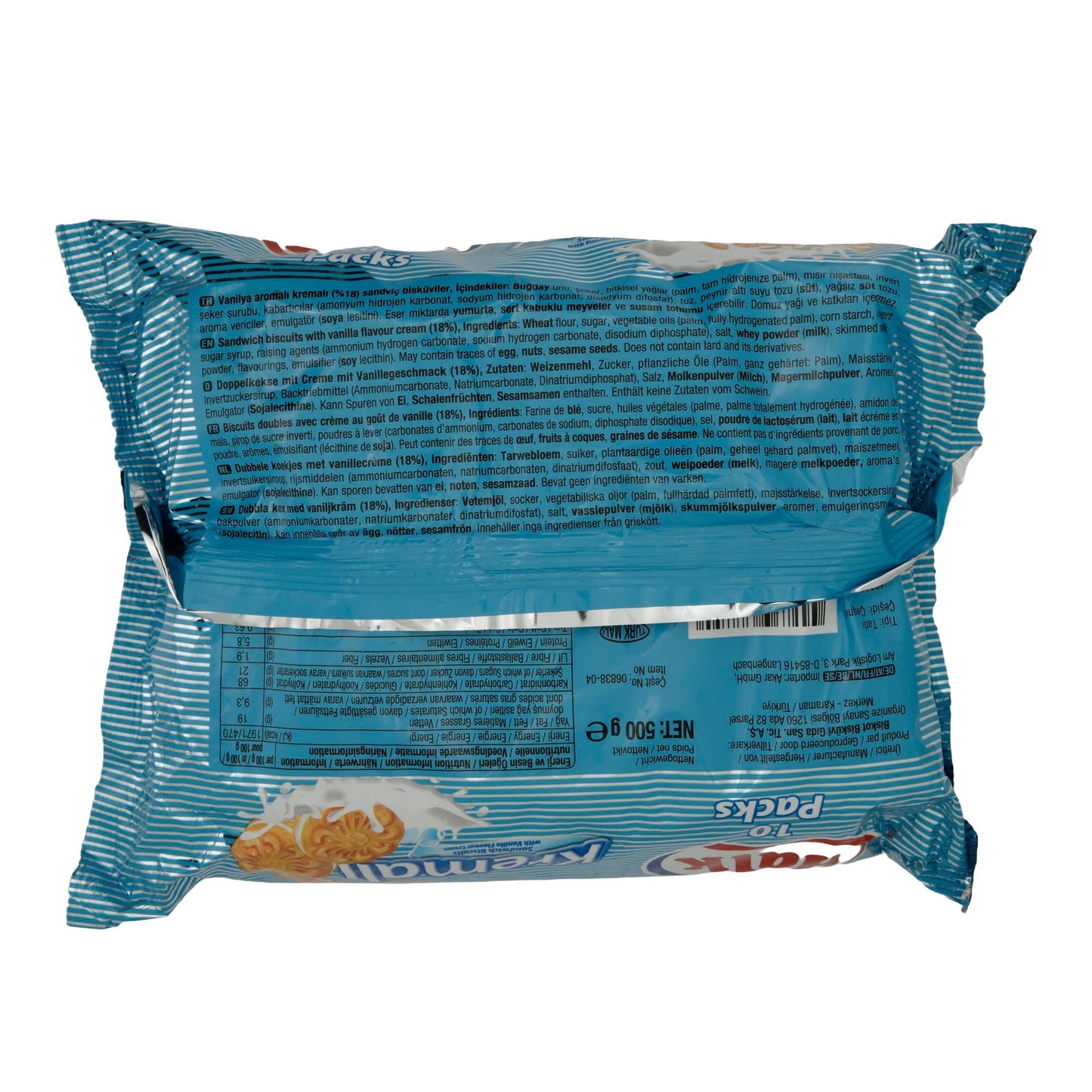 Biscuits sandwich Halk à la crème | Doppelkeks | avec crème à la vanille | 500g