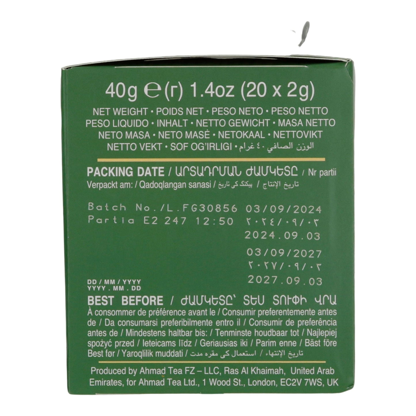 6x20er Alu t/b Apple Refresh, Ahmad Tea