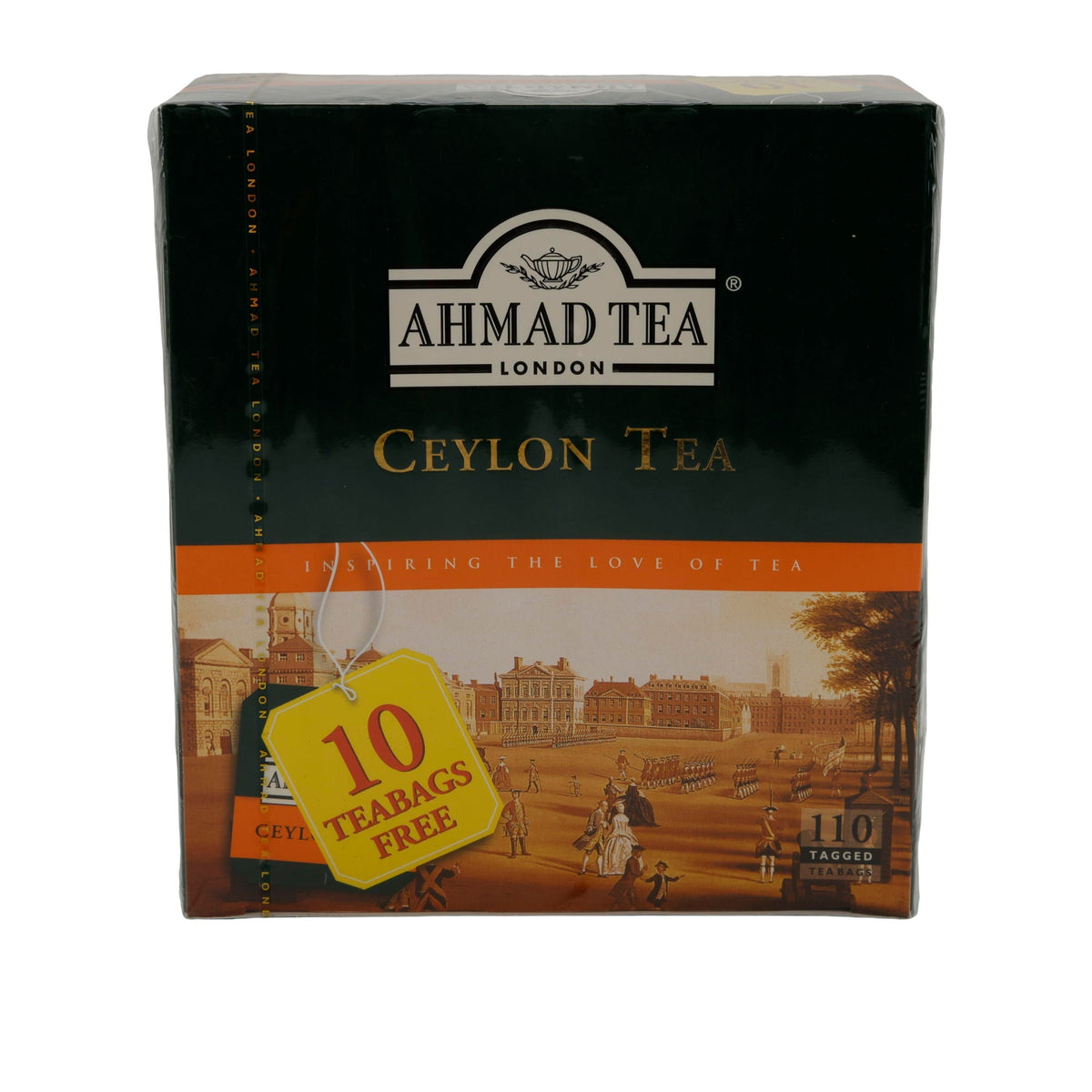 Schwarztee Ahmad Tea | Ceylon Tea | 110 Teebeutel inkl. 10 gratis | Kräftiger Tee aus Sri Lanka | 220g AHMAD TEA