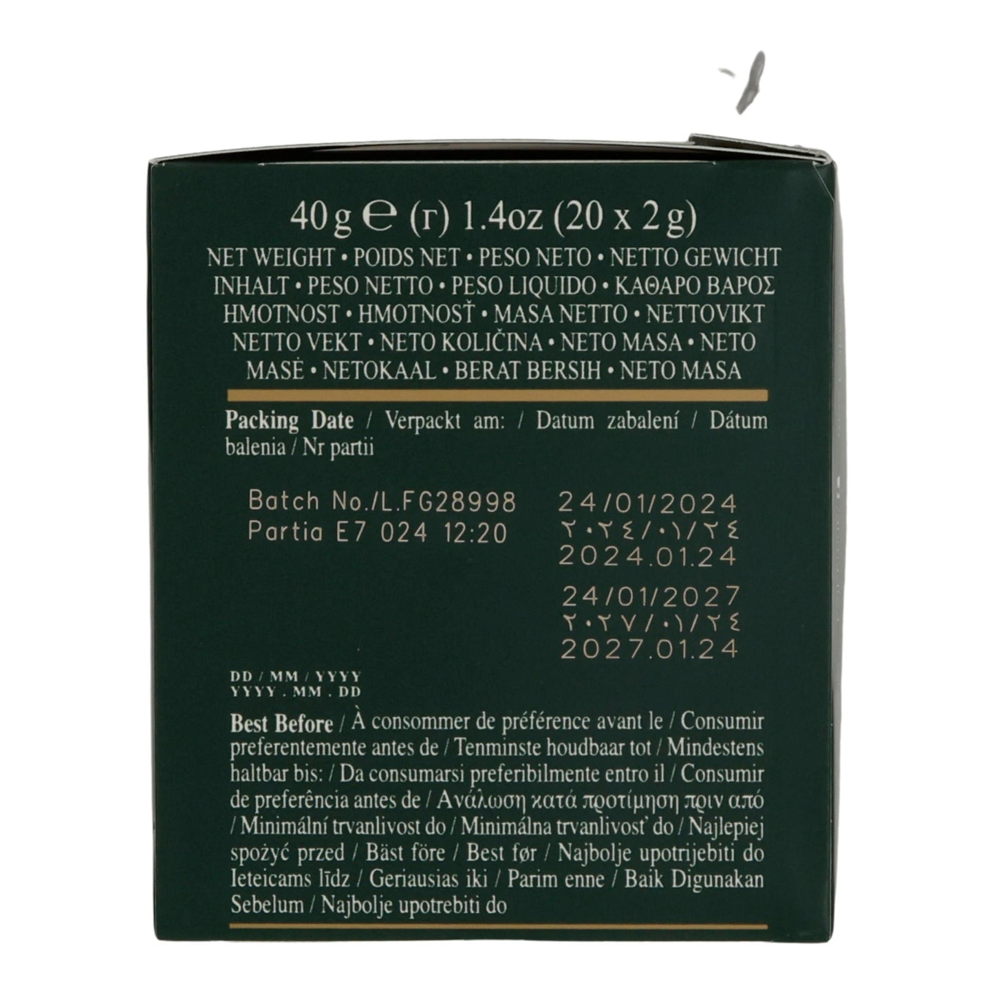 6x20 Aluminum Tea Bags Darjeeling, Ahmad Tea