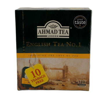 Schwarztee Ahmad Tea | English Tea No.1 | Mit Bergamotte-Aroma | 110 Teebeutel