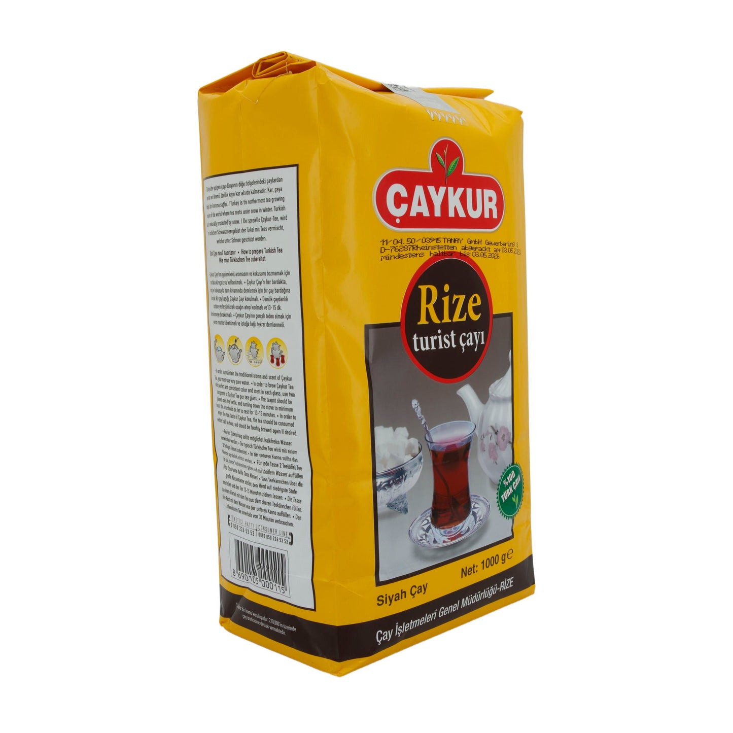 Çaykur Rize Tourist Tea – 1000 g – Traditional Turkish Black Tea