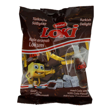 Sebahat Loki Lokum | Süßwaren | Turkish Delight mit Cola-Geschmack | 200 g Loki Cola