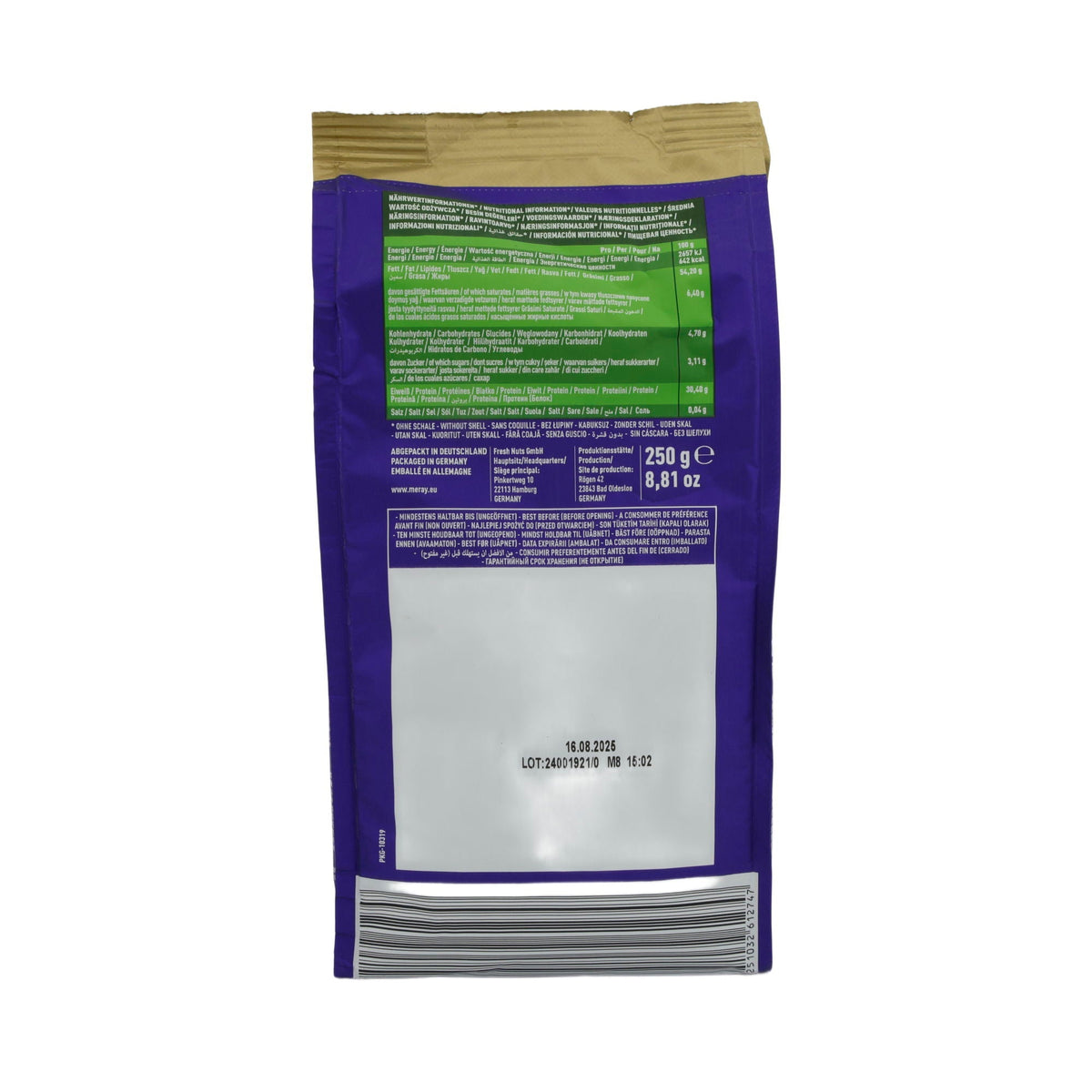 Sonnenblumenkerne Dakota Premium Meray | Extra Salted | Geröstet & gesalzen | 250 g Packung MERAY