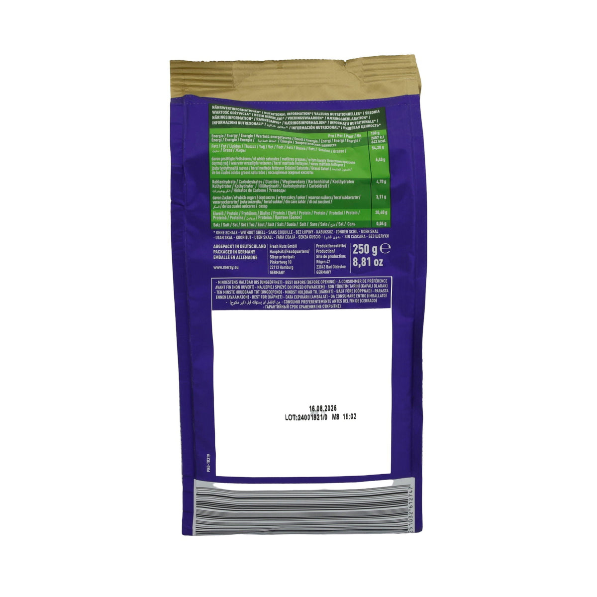 Sonnenblumenkerne Dakota Premium Meray | Extra Salted | Geröstet & gesalzen | 250 g Packung MERAY