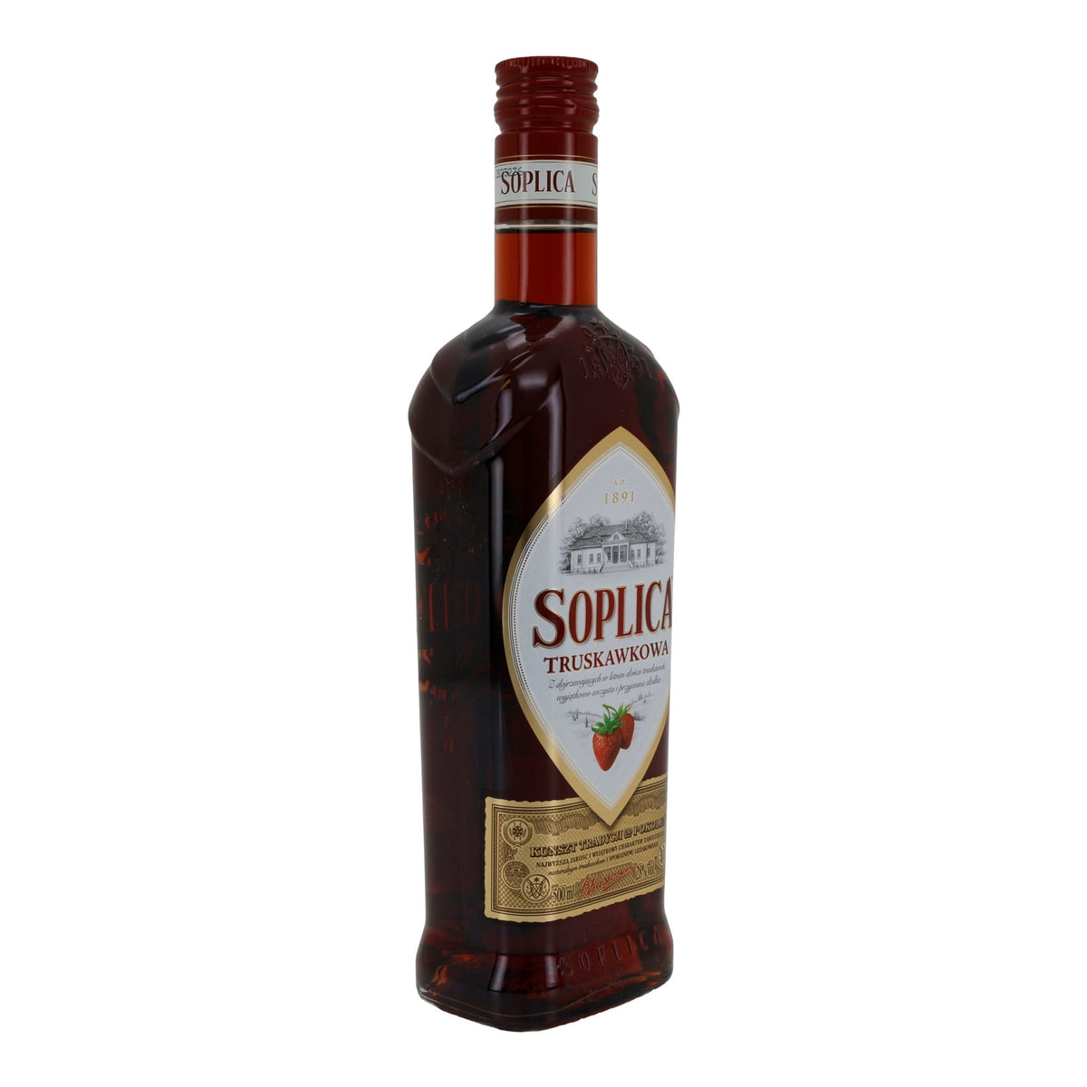 Soplica Truskawkowa | Erdbeerlikör | Fruchtig & mild | 28 % vol | 500 ml PL