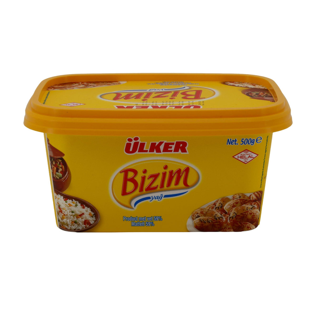 Streichfett Ülker Bizim Yağ | Pflanzenfett | Vielseitig einsetzbar für Kochen, Braten & Backen | 500 g UELKER