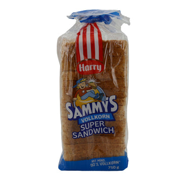 Vollkornbrot Harry Sammys | Super Sandwich | Weich, Toast- und Sandwichbrot | 750 g HARRY