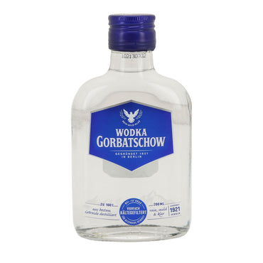 Wodka Gorbatschow | 37,5 % vol | Vierfach kältegefiltert | 0,2 l Flasche Wodka Gorbatschow