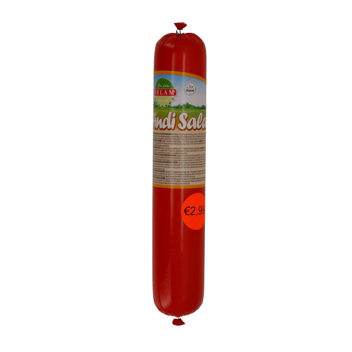 Wurst Selam | Hindi Wurst | Halal-Putenwurst, Brotzeit & Sandwich | 800 g SELAM