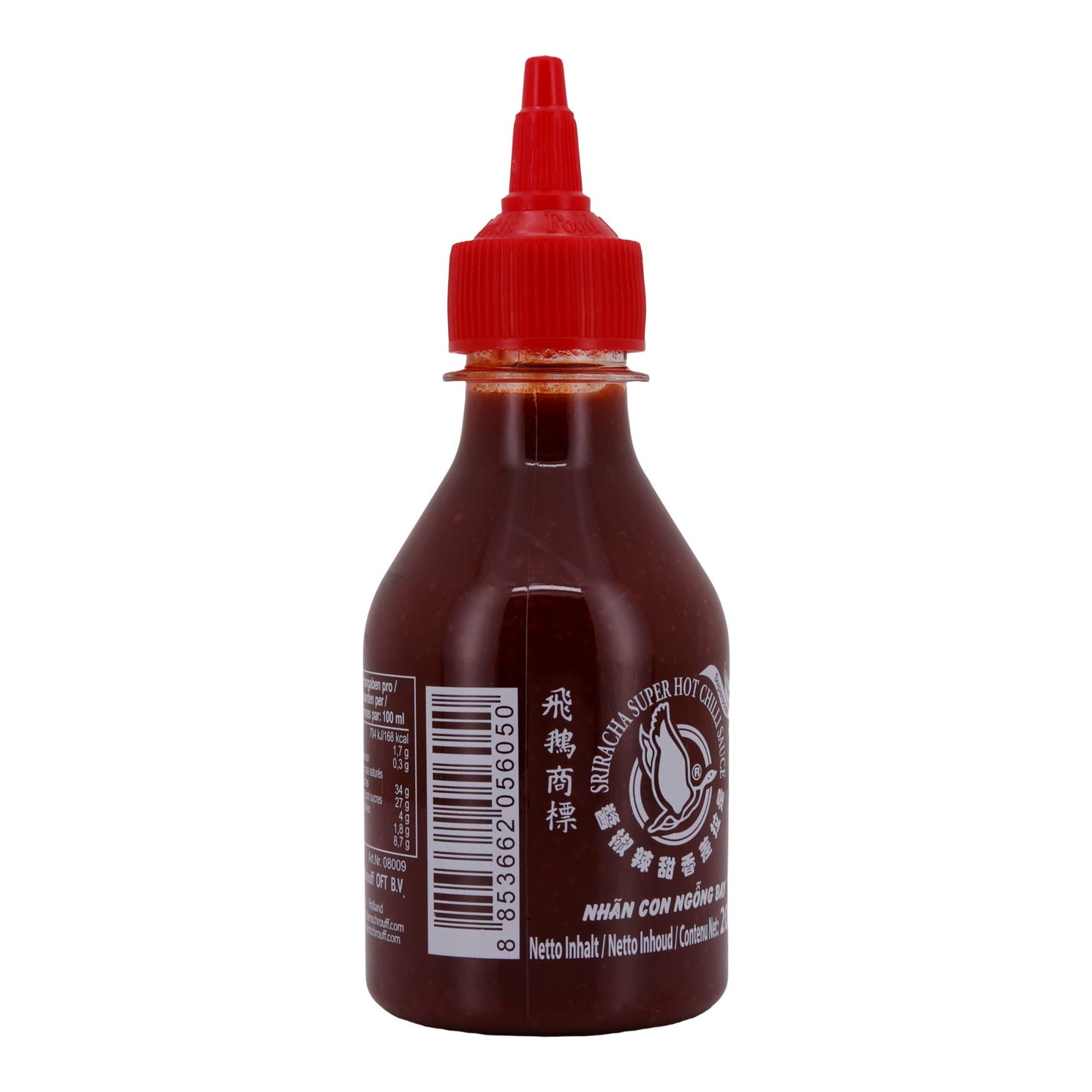Würzsauce Flying Goose | Sriracha Chilisauce | Extra scharf thailändisch | 200 ml