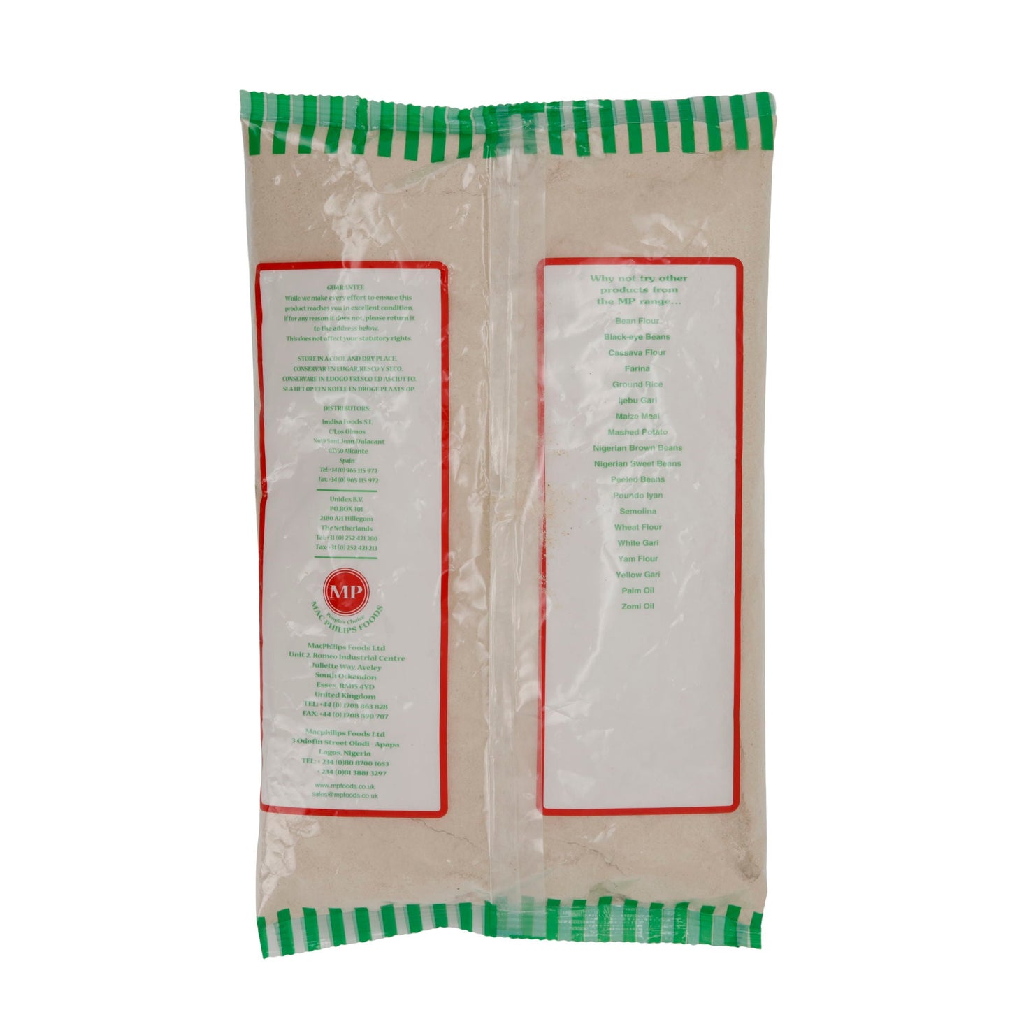 Yamsmehl MP Yam Flour | Mehl | Reines Yamsmehl aus Nigeria für afrikanische Spezialitäten | 91 kg