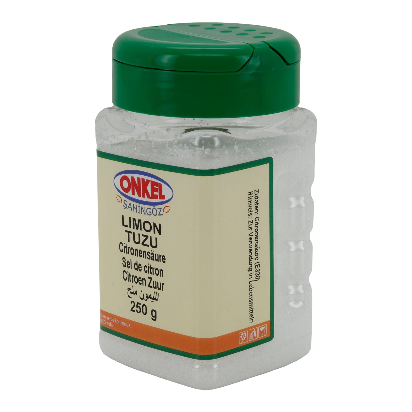 Zitronensäure Onkel Şahingöz Limon Tuzu | Lebensmittelzusatzstoff | 250 g
