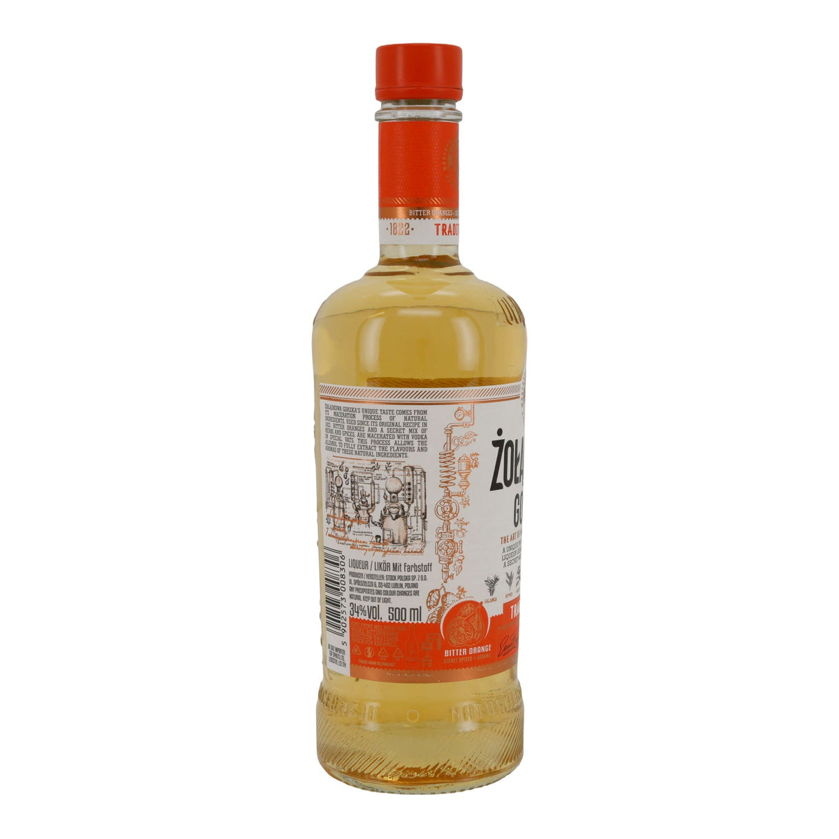 Żołądkowa Gorzka | Traditioneller Kräuterlikör | Bitter Orange | 34 % vol | 500 ml PL