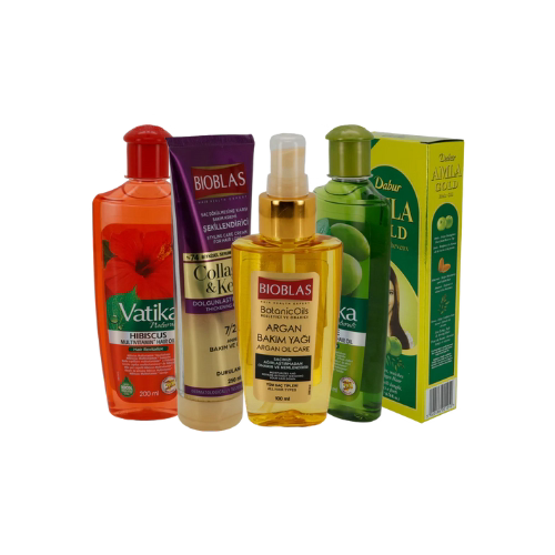 Haarpflegeprodukte mit natürlichen Ölen und Cremes für gesundes, glänzendes Haar – Bioblas, Vatika und ORS bei Taste Your World