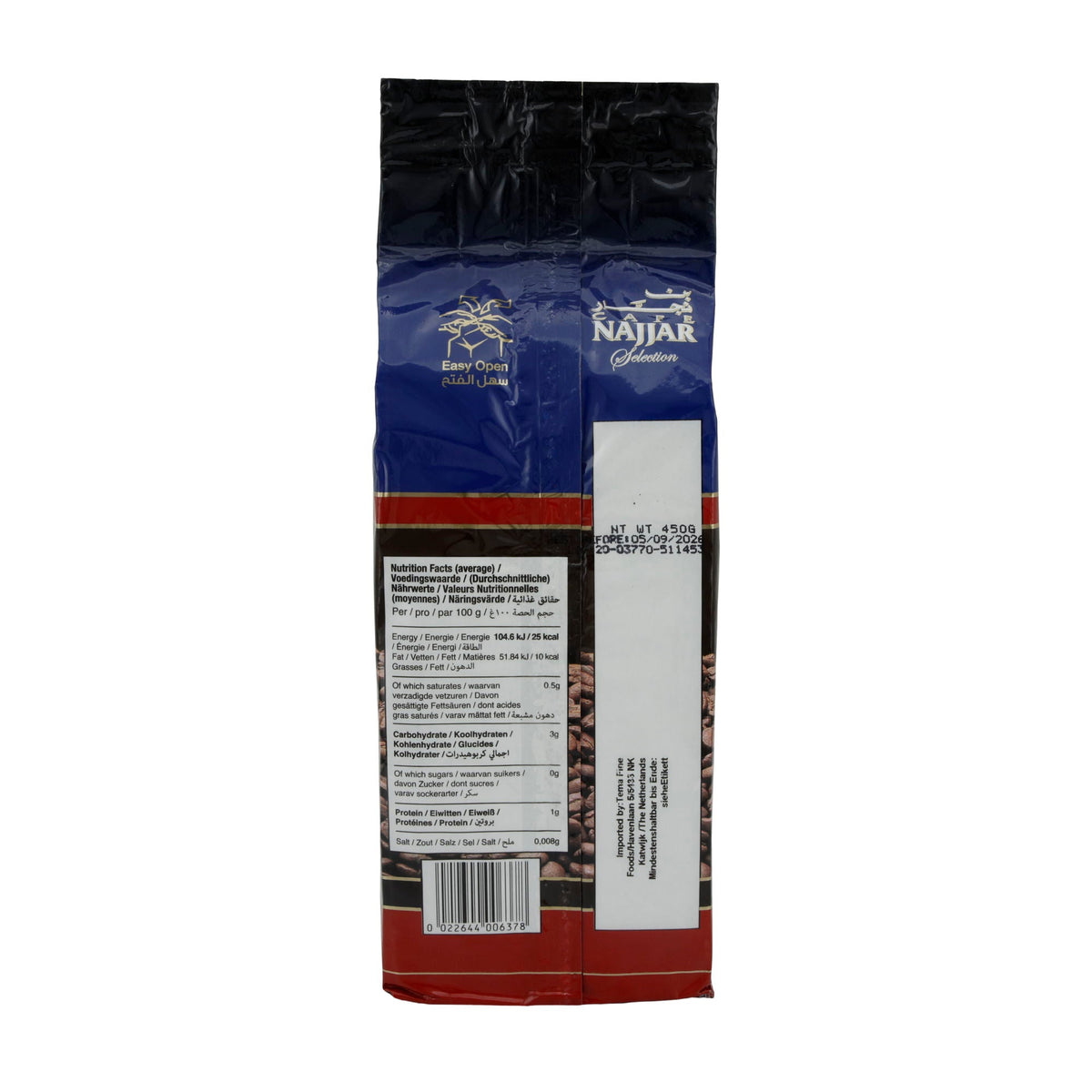 Kaffee Café Najjar | Selection Arabica 100% | Reiner brasilianischer gemahlener Kaffee | 450 g NAJJAR