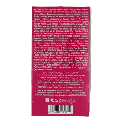 6x20 Aluminum Tea Bags Mix Berry Hibiscus, Ahmad Tea