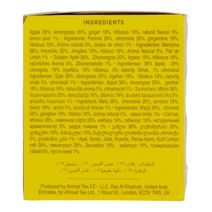 6x20 Aluminum tea bags Lemon & Ginger, Ahmad Tea