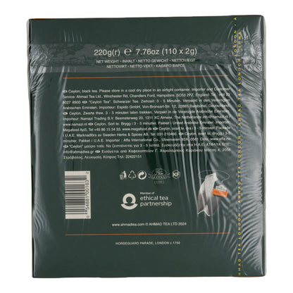 100-pack Tagged Ceylon Tea t/b, Ahmad Tea